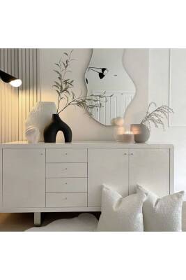 Nude Bohem Siyah Vazo Büyük Boy Seramik 28 cm -26 cm