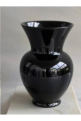 Siyah Karaf Dekoratif Cam Vazo 27 Cm - 2