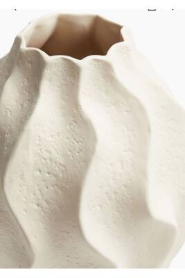 Siyah Rengi Vazo Stonware İskandinav Avrupa Modern Seramik Özel Tasarım XL Boy Sonya Vazo - 2