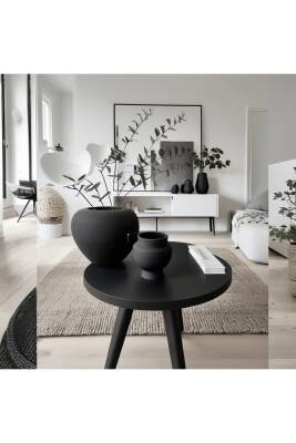 Siyah Vazo Seramik Bohem Tarzı Büyük Boy - 5