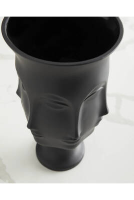 Yeşil Ayaklı Vazo Trend Bohem Buddha Büyük XL Boy 32 CM Seramik Yeşil Vazo - 3